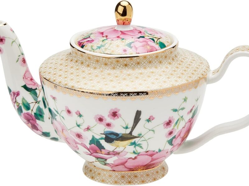 Maxwell & Williams Silk Road Porcelain Teapot & Infuser, White