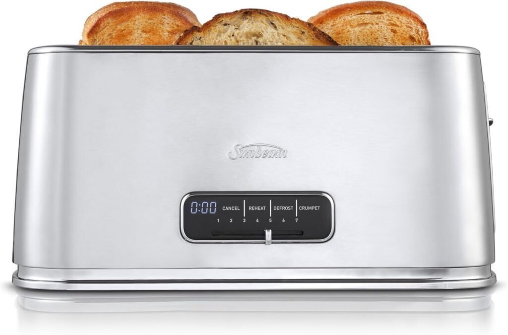 Sunbeam Arise 4 Slice Long Slot Toaster, Stainless Steel