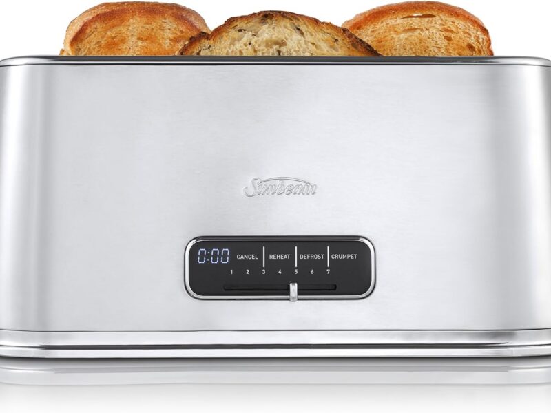Sunbeam Arise 4 Slice Long Slot Toaster, Stainless Steel
