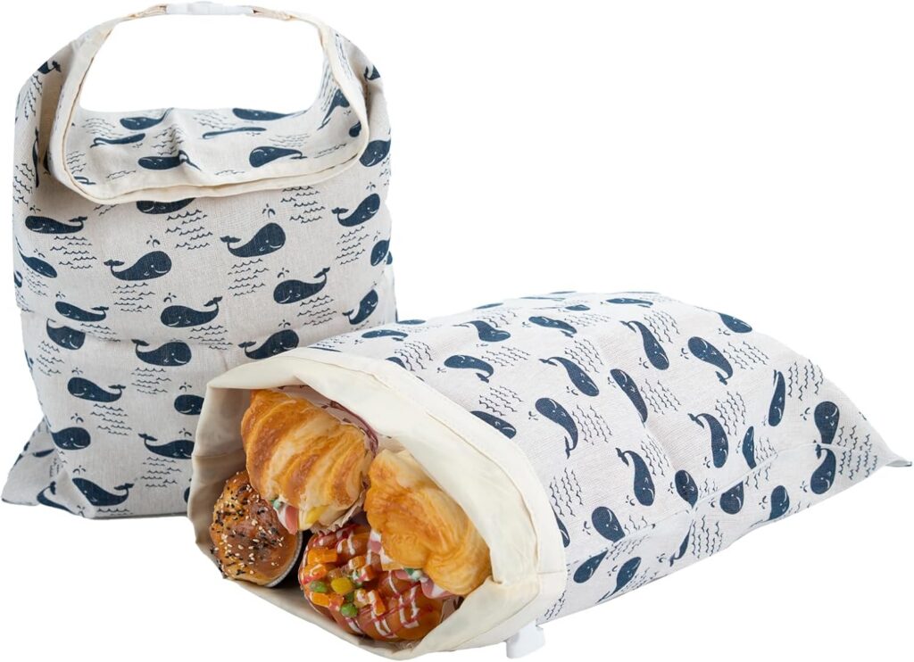 Reusable Beeswax Sourdough Bread Bags, 2 Pack