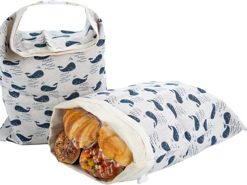 Reusable Beeswax Sourdough Bread Bags, 2 Pack