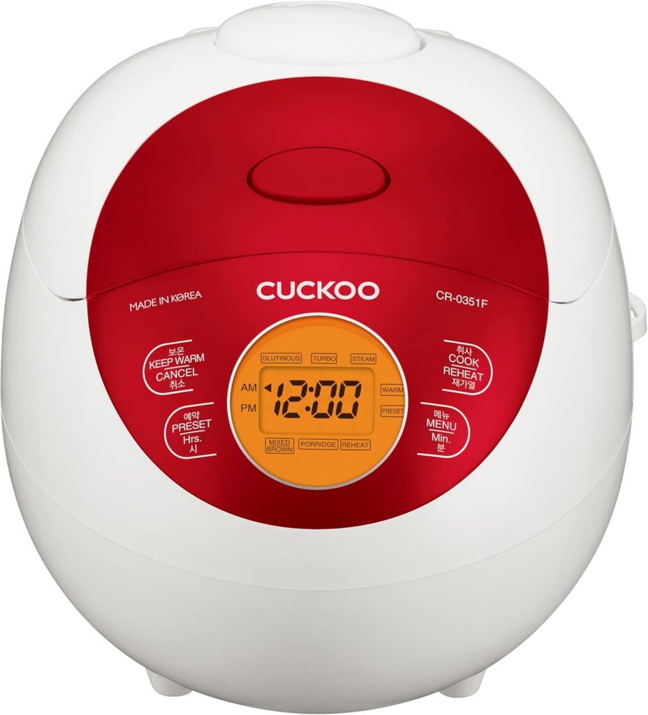 CUCKOO CR-0351F 3-Cup Smart Rice Cooker