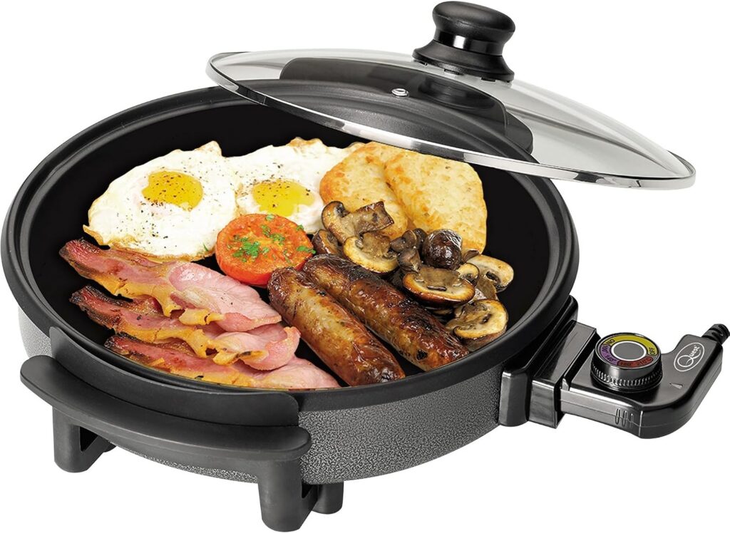Quest Multi Function Electric Cooker Pan, 30cm with Lid