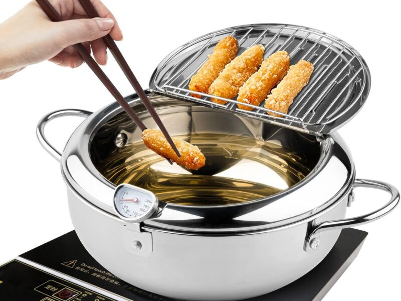 28cm 4.2L Japanese Style Tempura Frying Pot