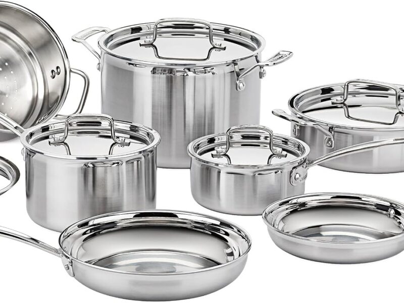 Cuisinart MCP-12N Multiclad Pro Stainless Steel Cookware Set, 12-Piece