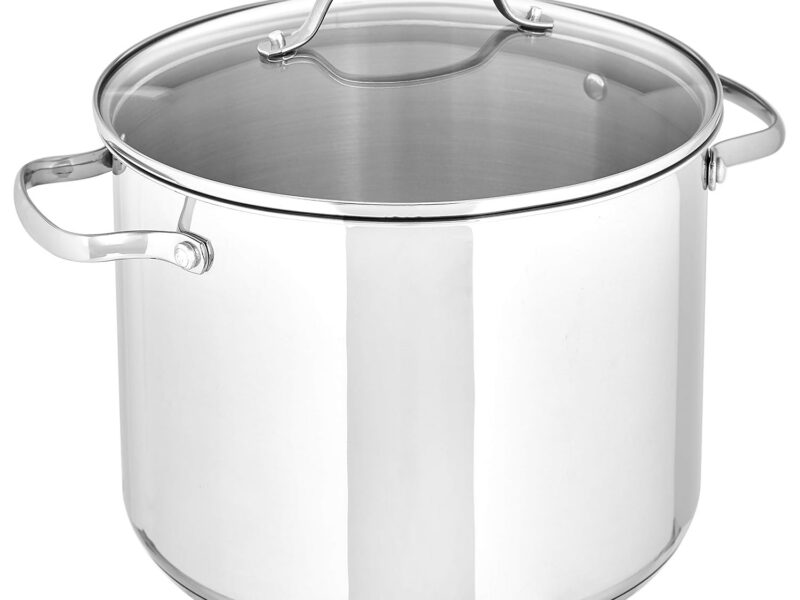 Basics Stainless Steel Stock Pot, 7.6L, Lid
