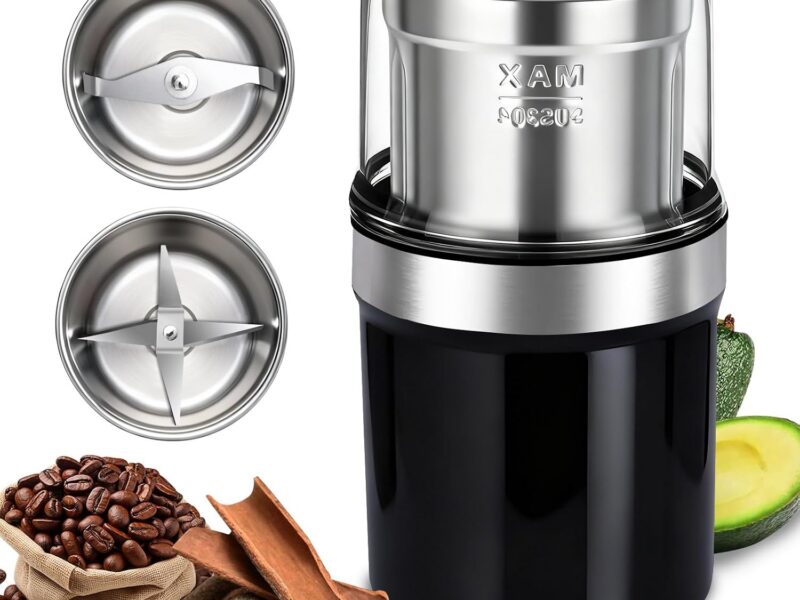 Syncvlio 100g Electric Coffee and Spice Grinder