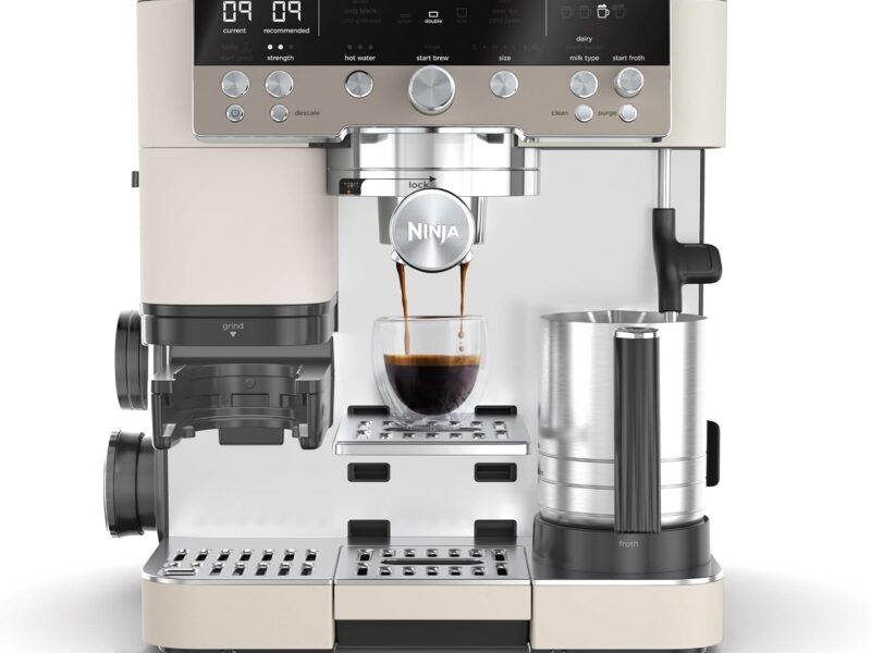 Ninja Luxe Cafe Premier Three-in-One Coffee Machine, Oat Milk