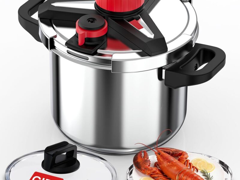 3-in-1 18/8 Stainless Steel Pressure Cooker, 10L