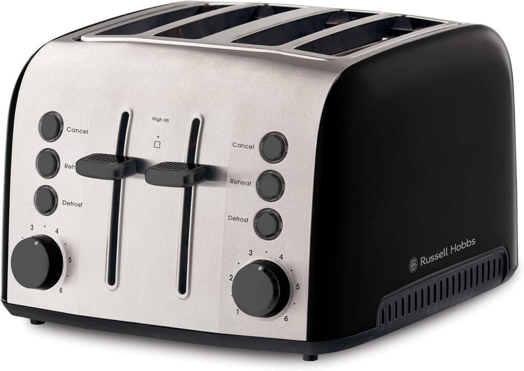 Russell Hobbs Brooklyn 4 Slice Toaster, Black