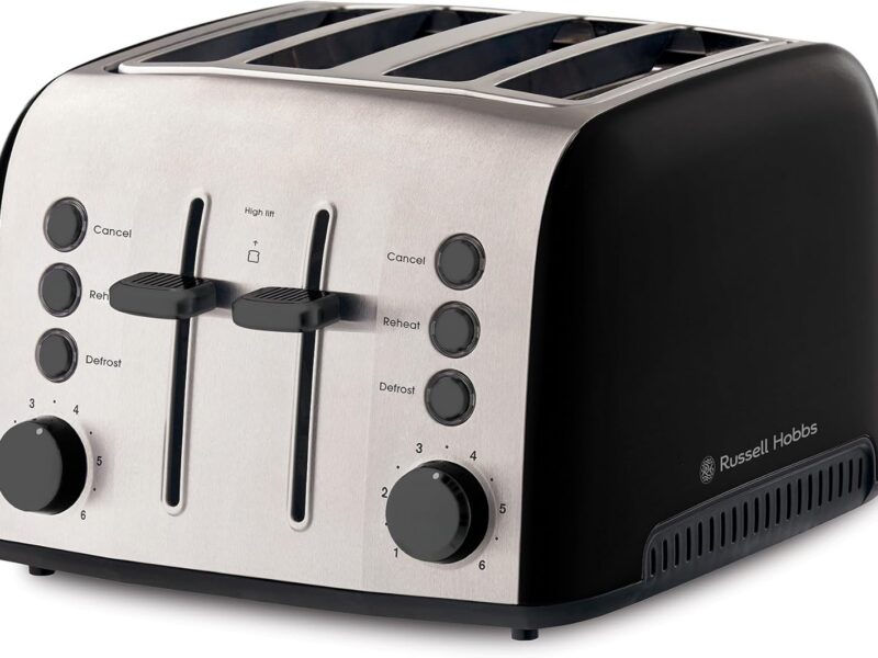 Russell Hobbs Brooklyn 4 Slice Toaster, Black