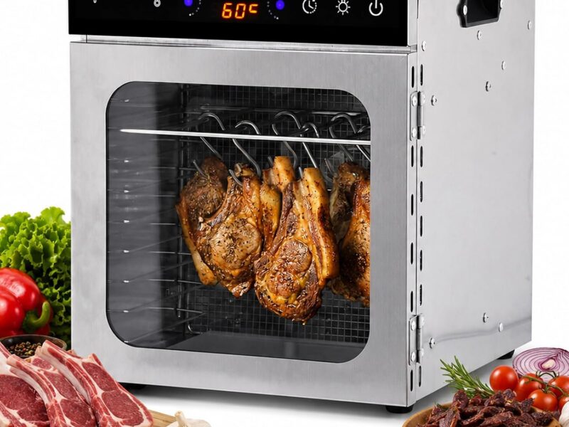 10-Tier Food Dehydrator, Jerky Dryer with 10 Hanging Hooks
