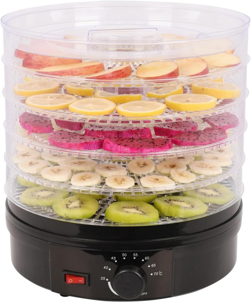 5-Layer Food Dehydrator, Adjustable Temperature Food Dryer