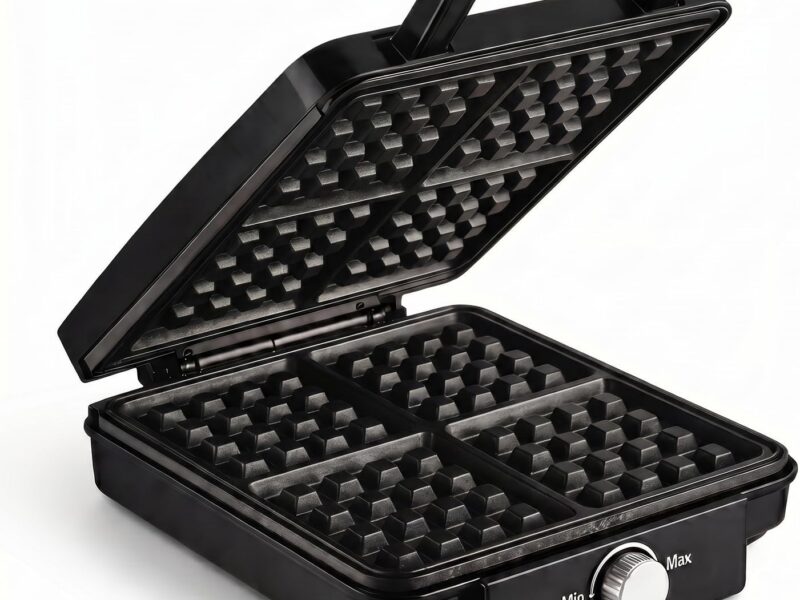 1500W 4-Slice Non-Stick Waffle Maker