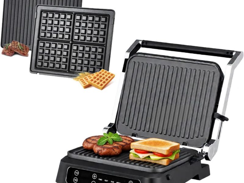CKIKH 6-in-1 Smart Sandwich Press Grill