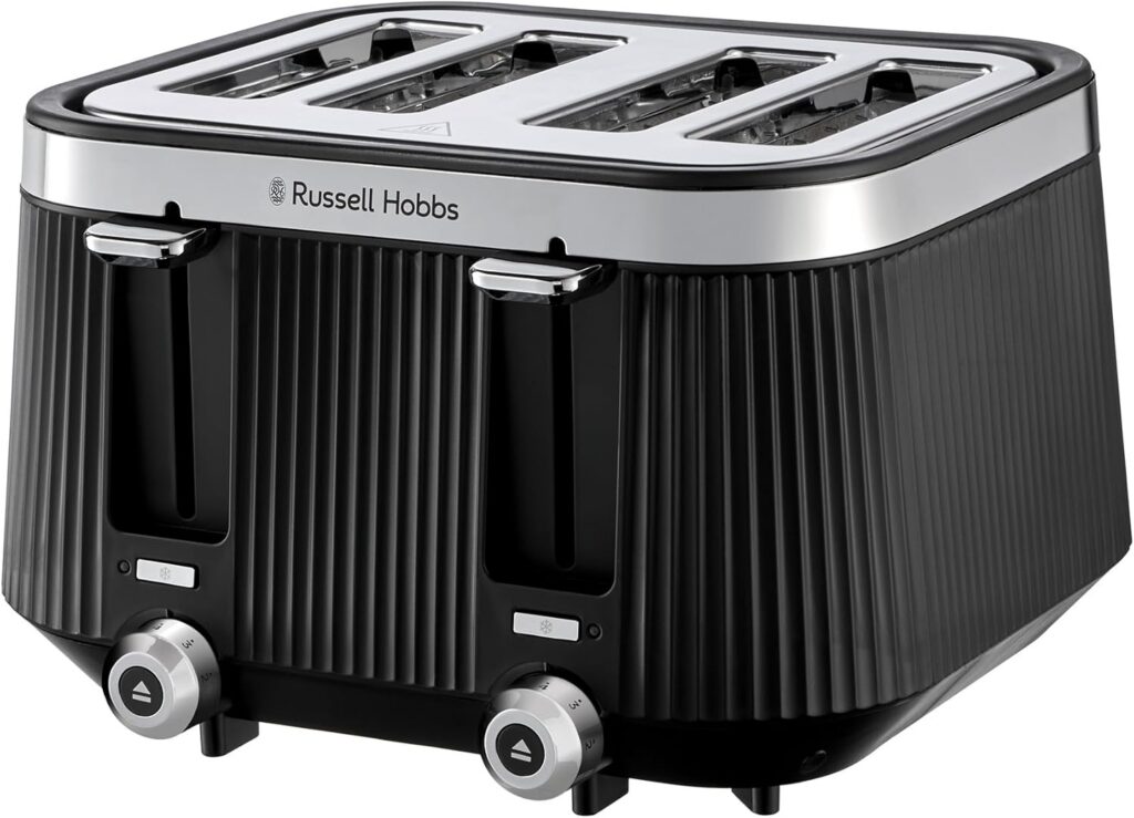 Russell Hobbs Bronte 4 Slice Toaster, Matte Black