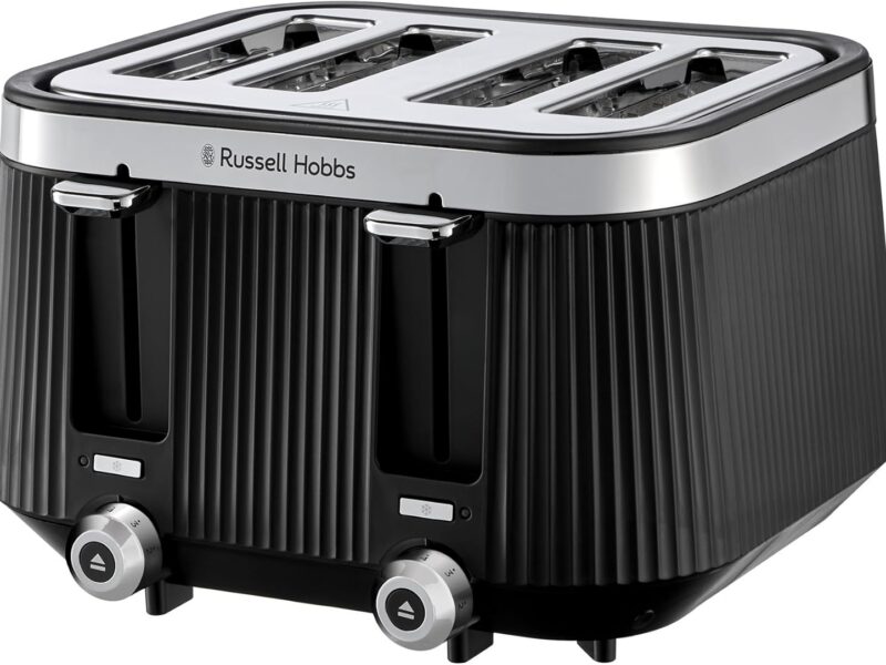 Russell Hobbs Bronte 4 Slice Toaster, Matte Black