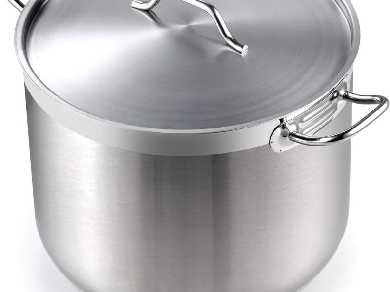 Cooks Standard Professional Stainless Steel Stockpot, 30 Quart, Lid