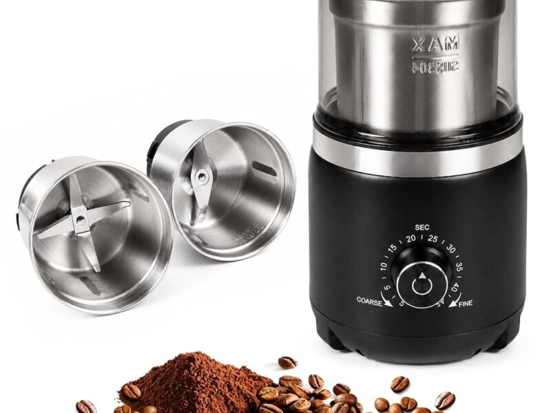 congeowe 100g Electric Spice and Coffee Grinder
