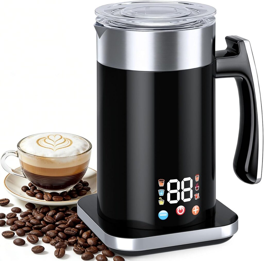 Six-in-One Quiet Coffee Frother & Milk Heater, 420ml