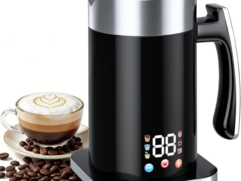 Six-in-One Quiet Coffee Frother & Milk Heater, 420ml