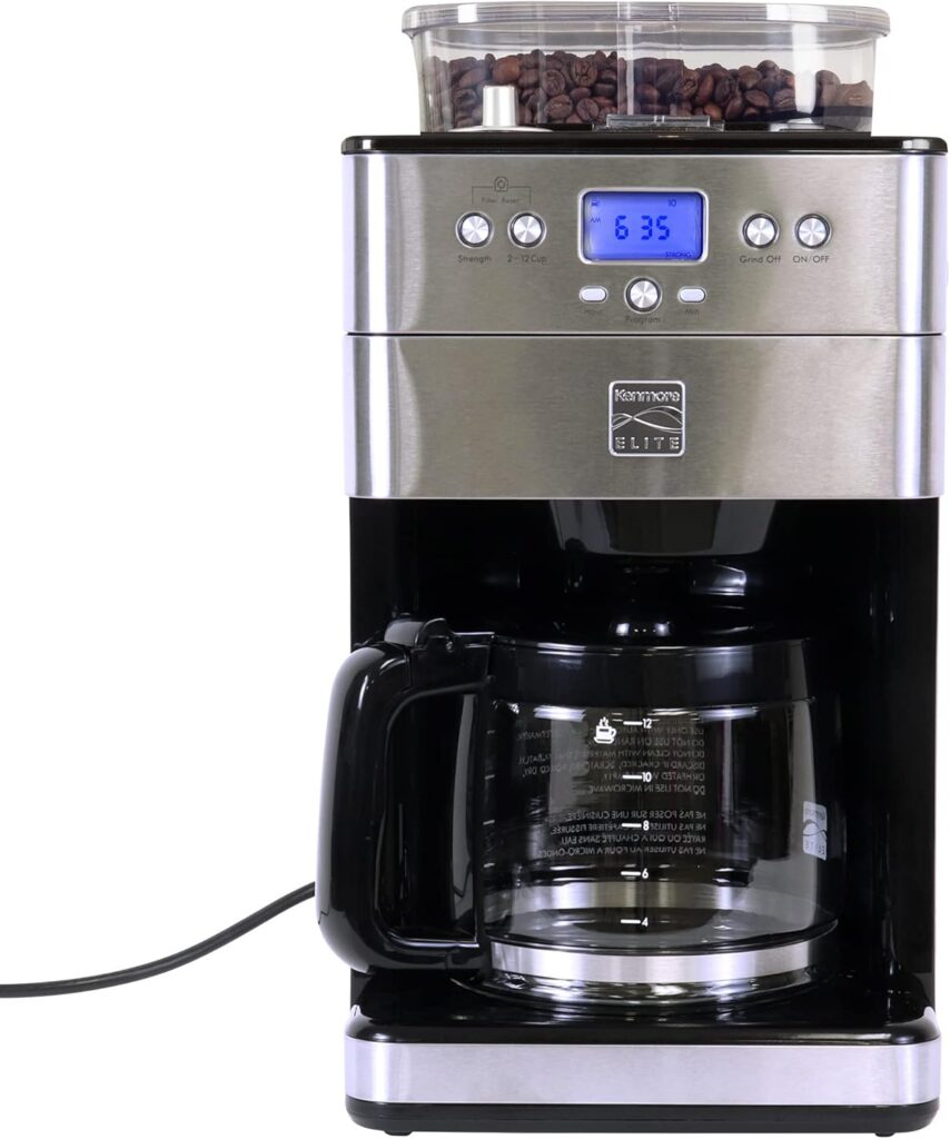 Kenmore Elite Programmable Grind & Brew Coffee Maker, 12 Cup
