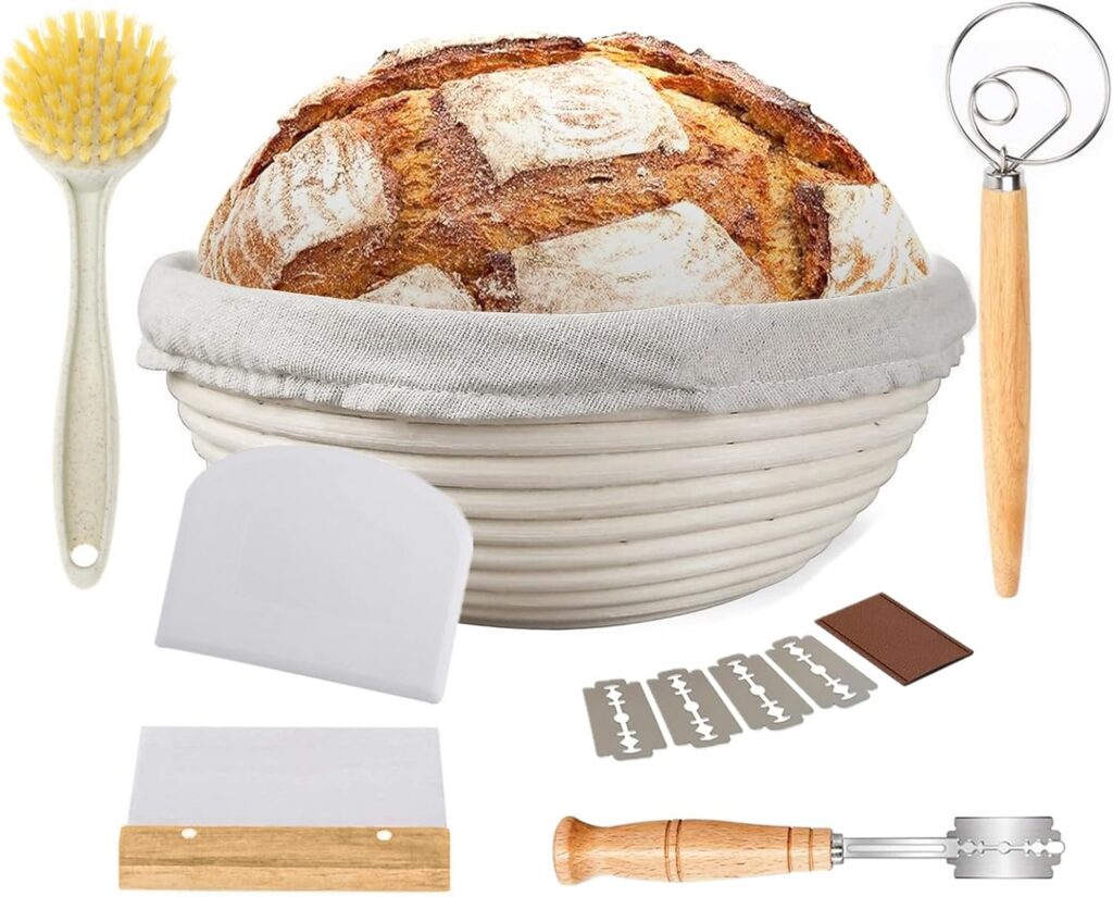 STEUGO 9-Inch Sourdough Proofing Basket Kit