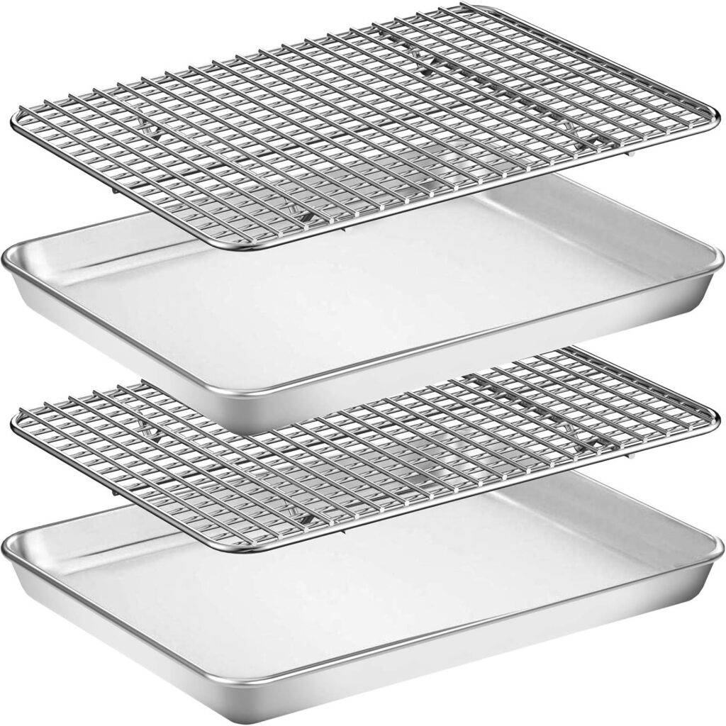 12 Inch Stainless Baking Pan with Roasting Rack