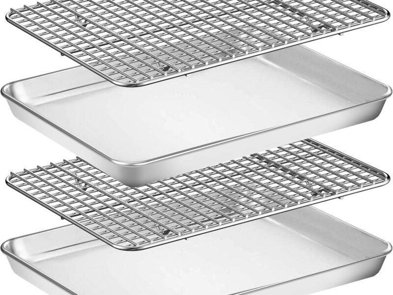 12 Inch Stainless Baking Pan with Roasting Rack
