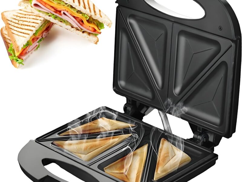 Compact 2-Slice Non-Stick Sandwich Maker