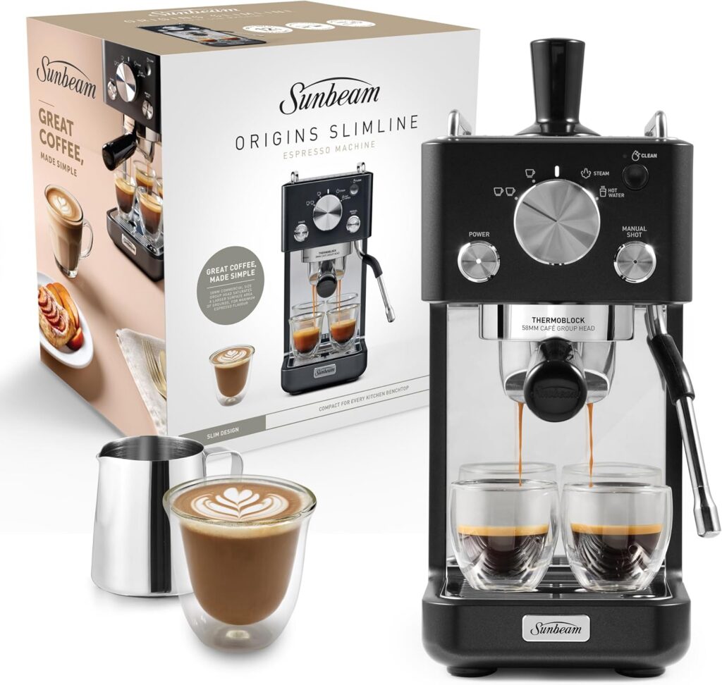 Sunbeam Origins Slim Espresso Maker, 58mm Group Head