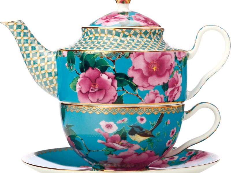 Maxwell & Williams Silk Road Tea for One Set, Aqua