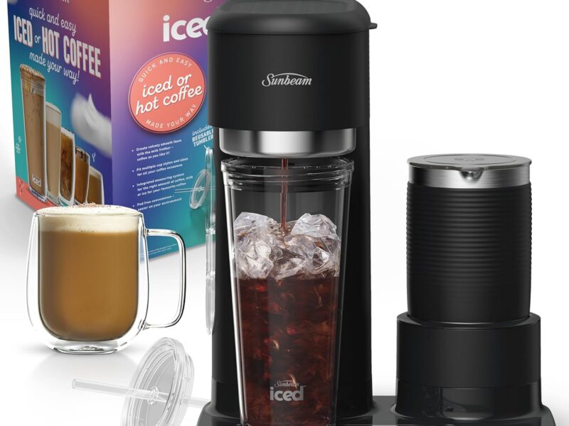 Sunbeam Iced & Hot Single-Serve Coffee Maker with Frother