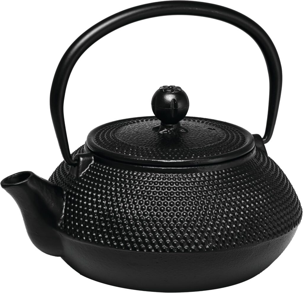 Avanti Hobnail Cast Iron Tea Pot with Strainer