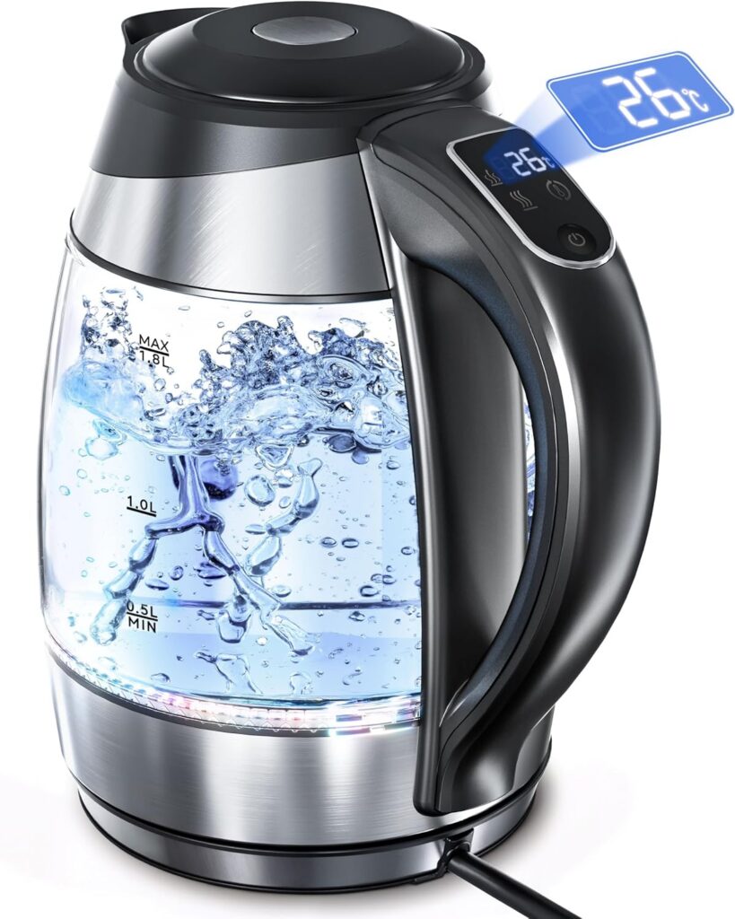 AUSELECT 1.8L Glass Electric Kettle