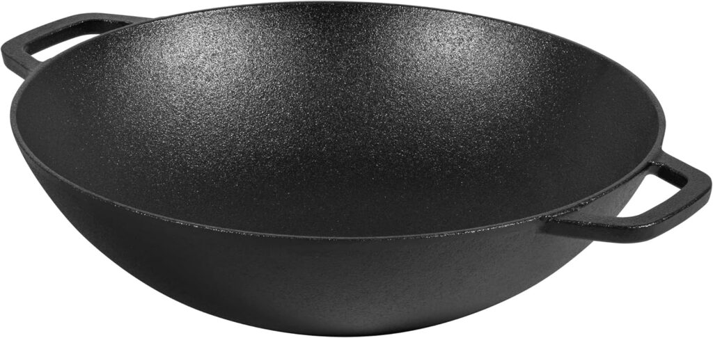 Pyrolux Pyrocast Wok, 37cm Black