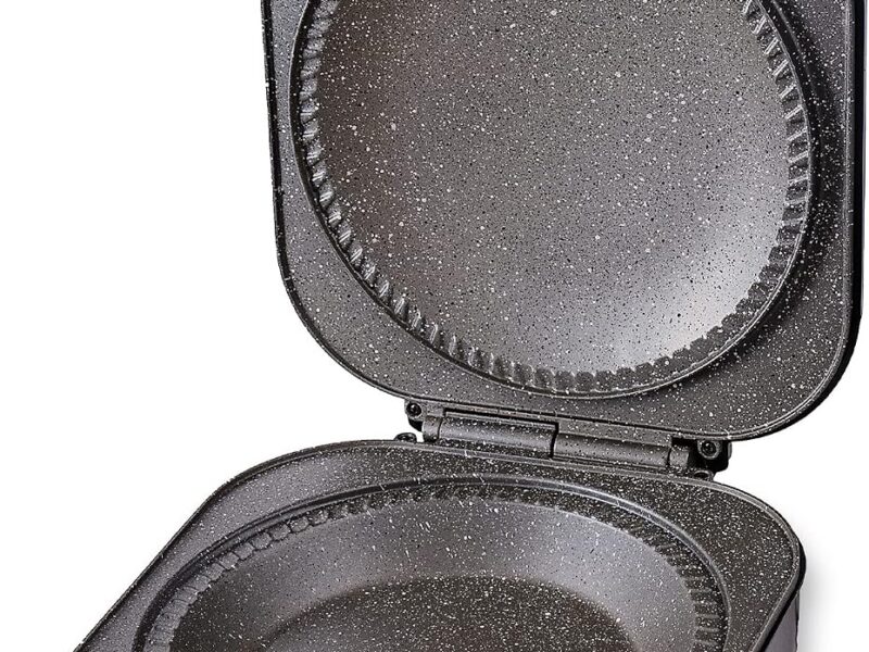Schallen Large Deep Fill Pie Maker, 1200W Non-Stick