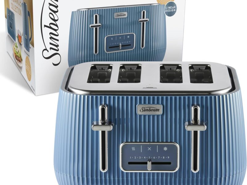 Sunbeam Radiance 4 Slice Toaster, Blue