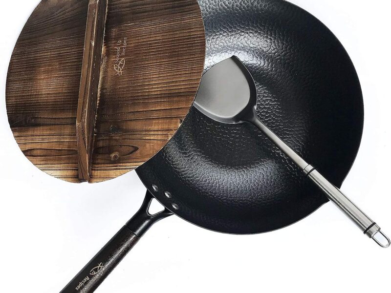Souped Up Recipes Carbon Steel Wok, Lid & Spatula
