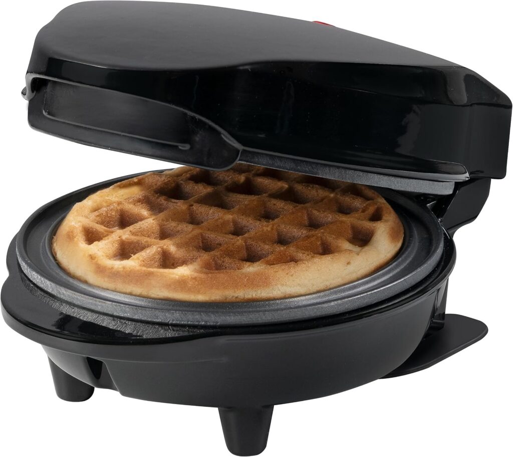 Bestron Mini Classic Waffle Maker, Retro Design
