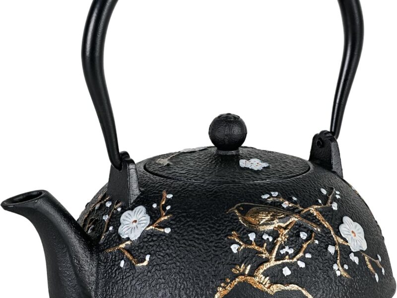 Avanti Cherry Blossom Cast Iron Tea Pot with Infuser