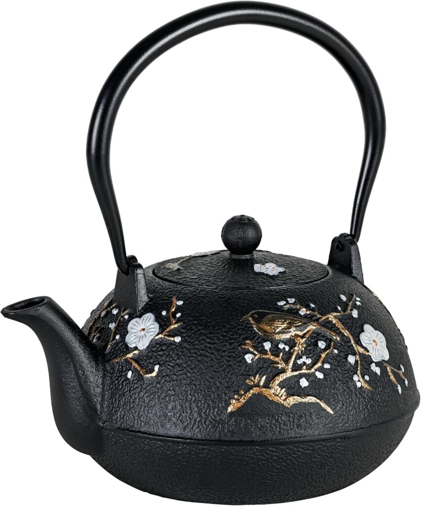 Avanti Cherry Blossom Cast Iron Tea Pot with Infuser