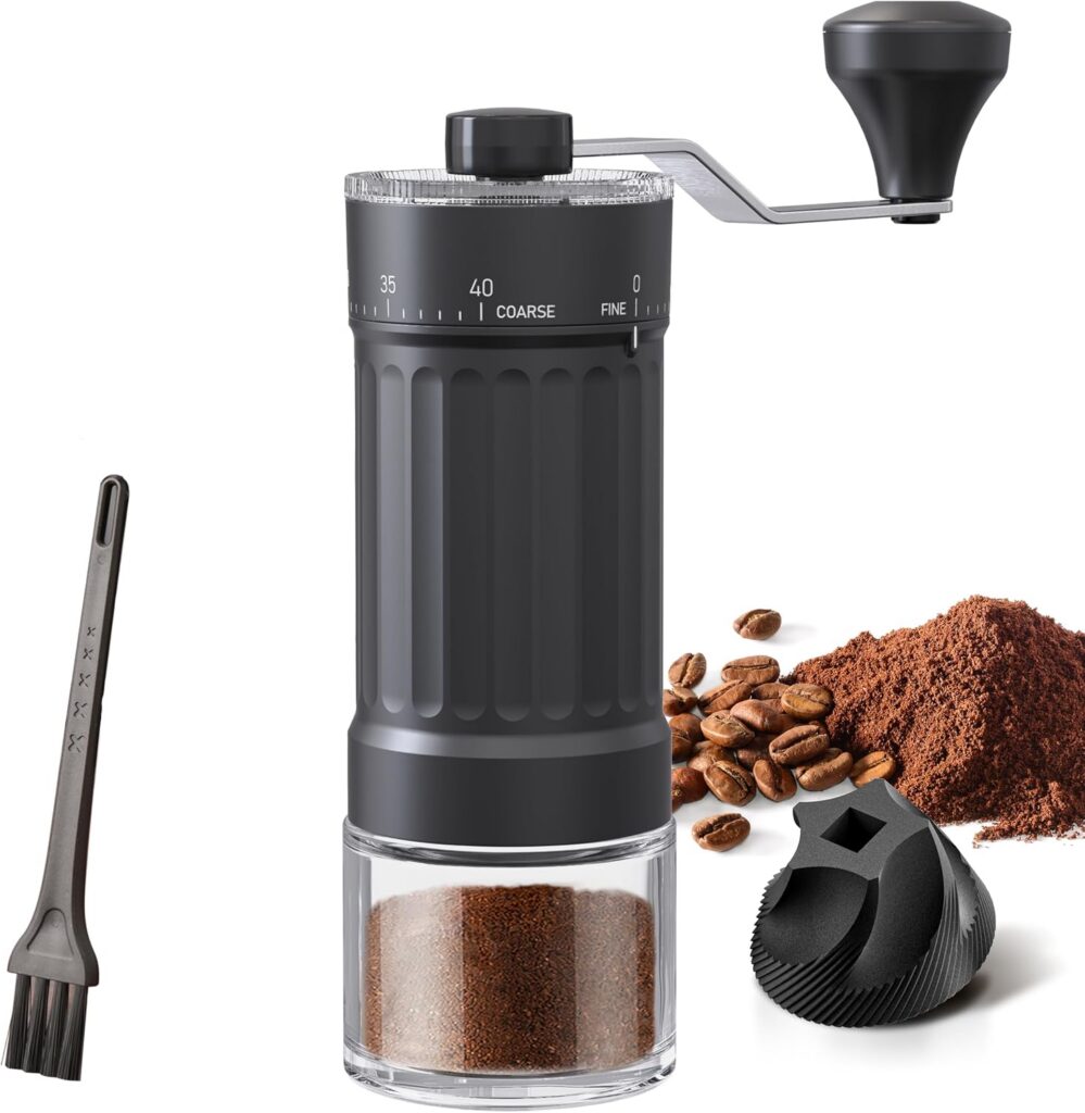 KharWette 25g Manual Ceramic Burr Coffee Grinder