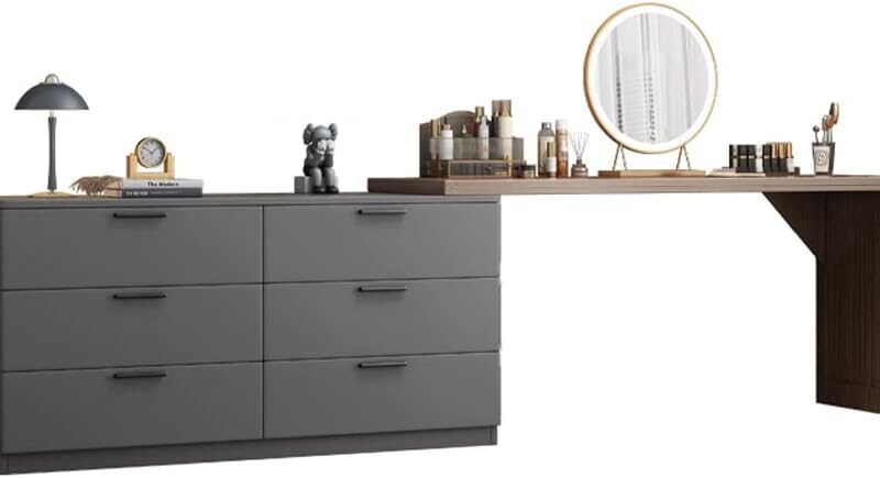 Salesbay Extendable Corner Vanity Desk
