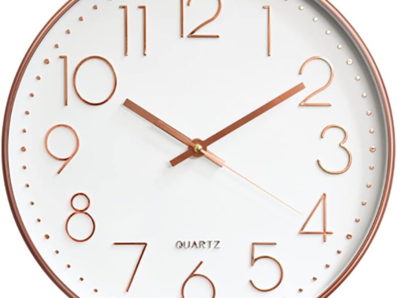Uandhome Bold Number Quartz Wall Clock