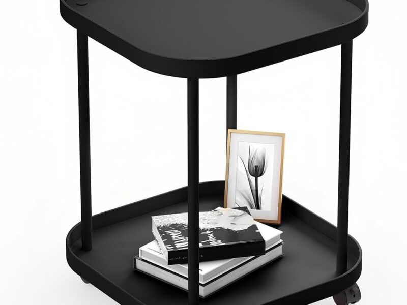 Rutrezogo Swivel Tabletop Side Table