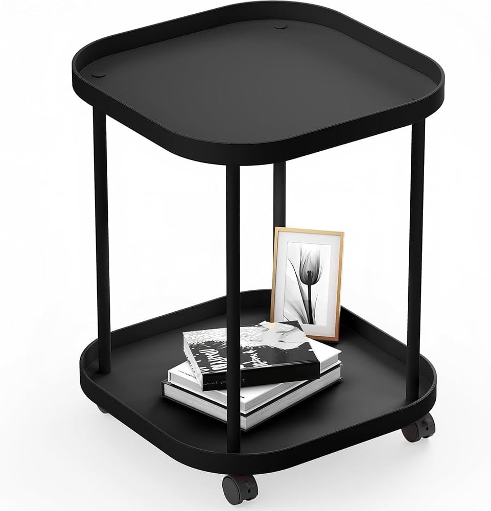 Rutrezogo Swivel Tabletop Side Table