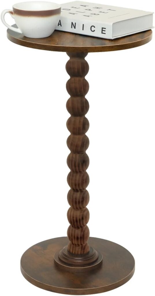 Wacloud Wooden Legs Side Table