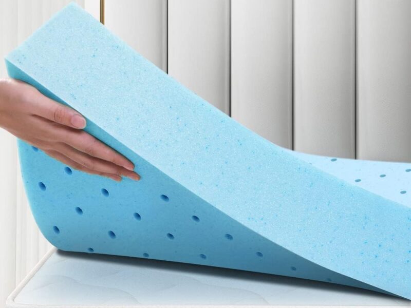 STARRY EUCALYT Cool Gel Memory Foam Topper, Queen, 8cm, 60D