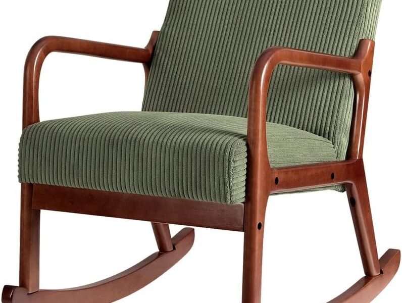 Artiss Corduroy Rocking Armchair